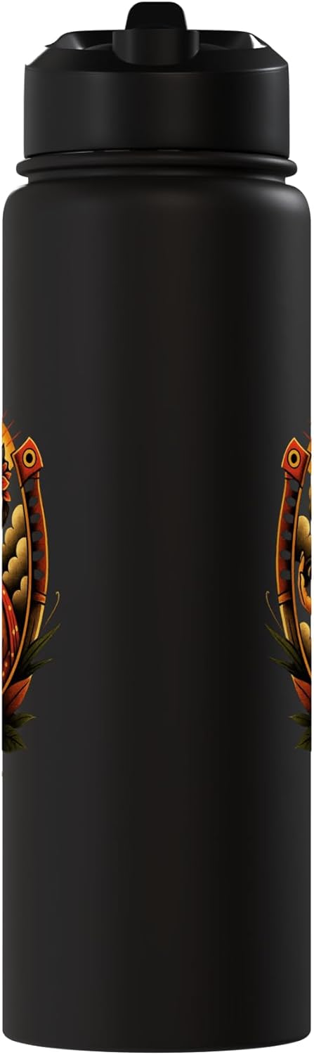 Botella de agua acero inoxidable Lucky Lady 8 Ball con arte pin up