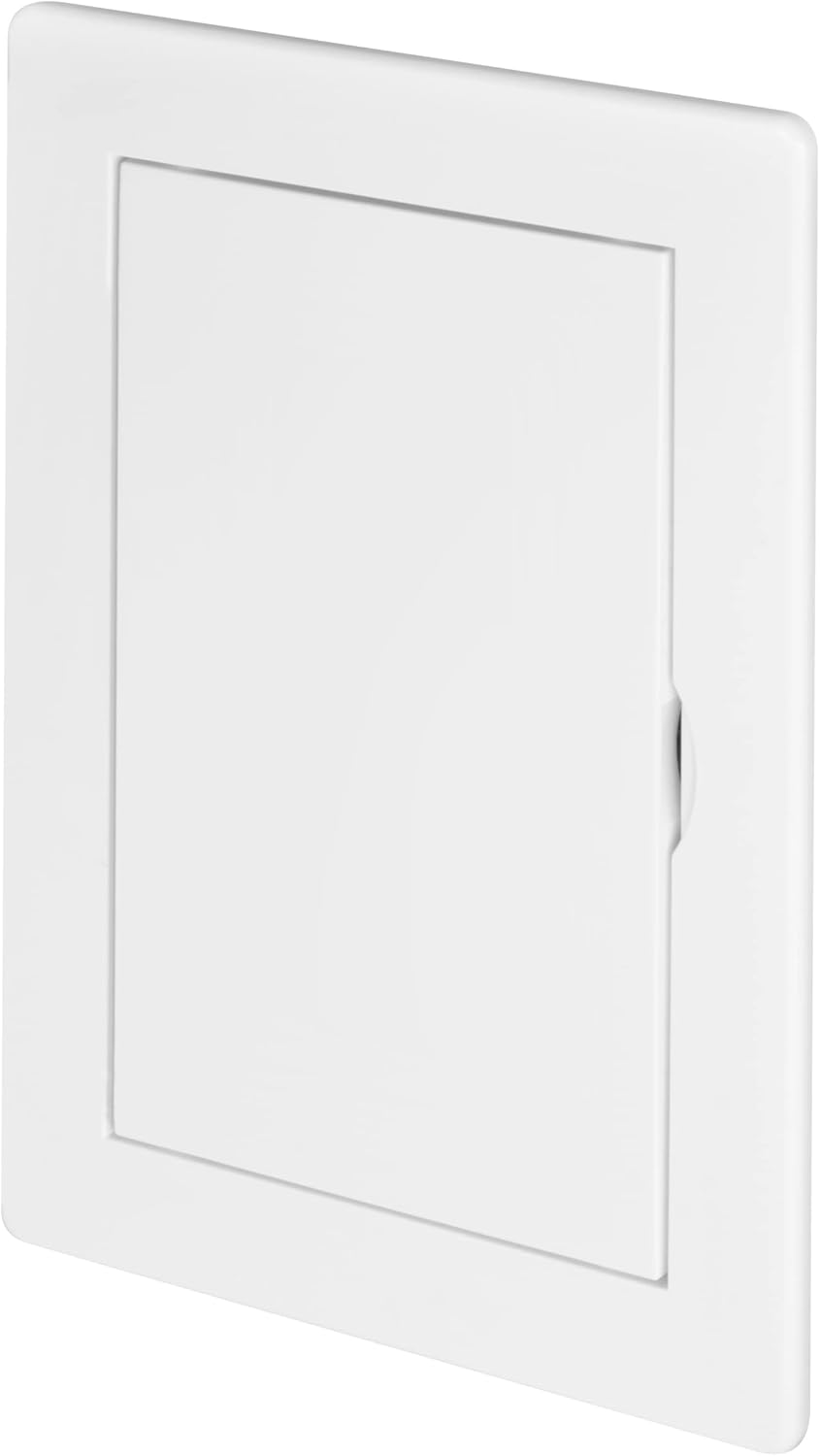 Panel acceso 4x6pulg plástico ABS blanco con tapa
