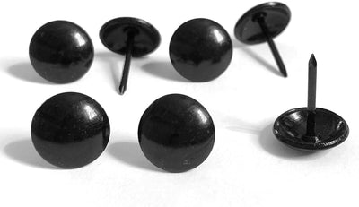 100 Tachuelas Metálicas Decorativas Negro 0.5pulg