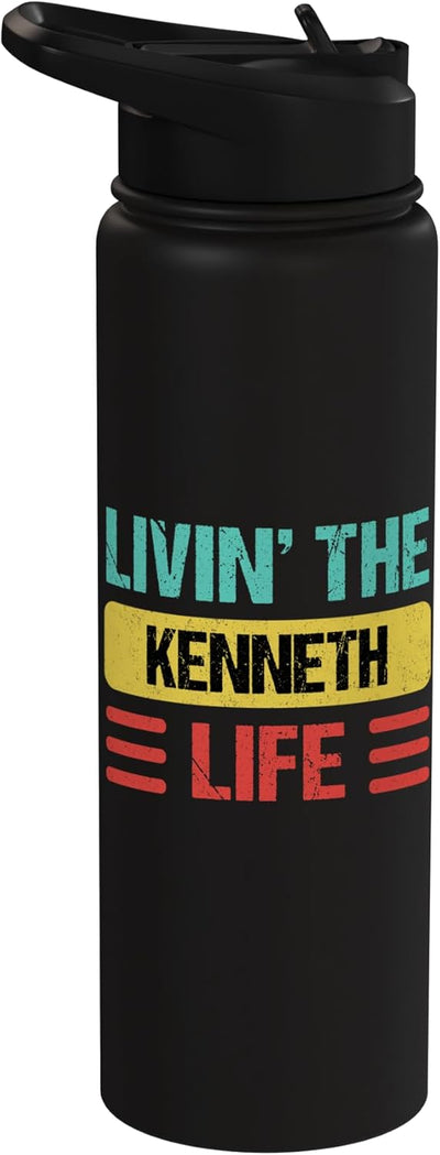 Botella agua acero inox aislada Kenneth Name
