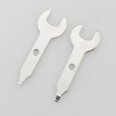 6 Pzas llave de ajuste para herramienta rotativa 9.6mm plata
