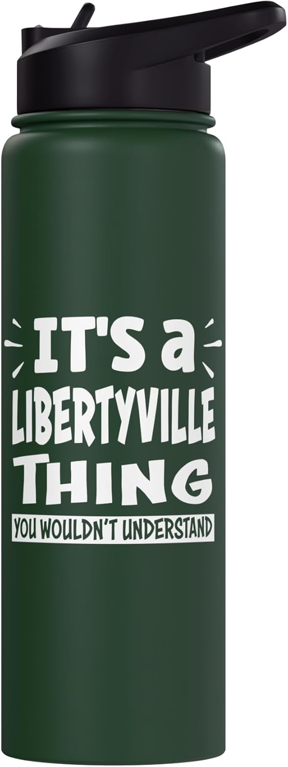 Botella de agua acero inoxidable sin BPA Libertyville Lovers