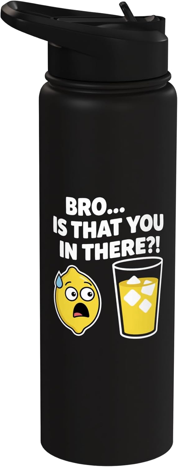 Vaso térmico acero inox con chiste limón