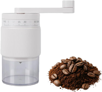 Molinillo de café manual con 95 rebabas cerámica ajustable para granos y polvo