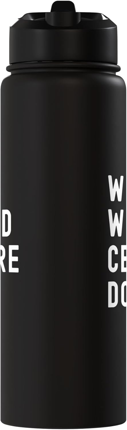 Bottella de agua aislada acero inoxidable What Would Cesare Do