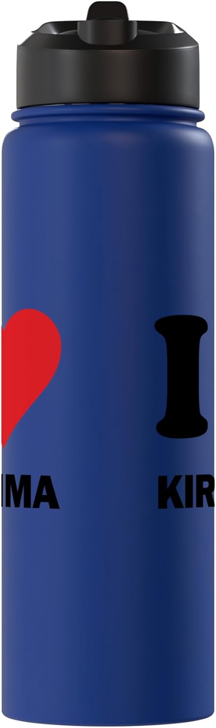 Botella de agua aislada de acero inoxidable I Heart Kirishima