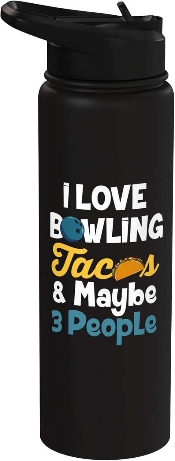 Bolso para tacos de bowling de acero inoxidable aislado
