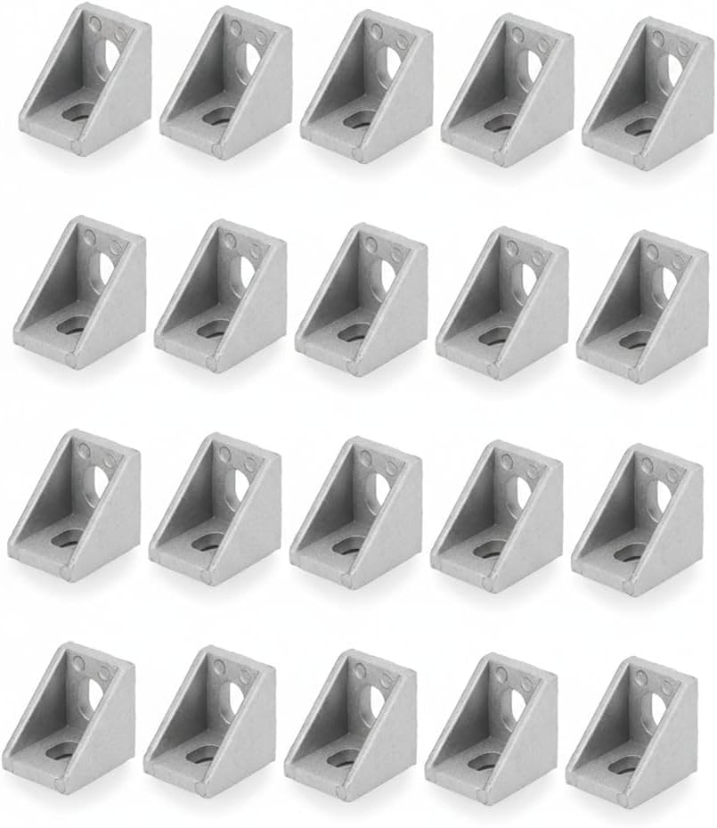 Soporte de aluminio para perfiles 6mm 90grados comp 3D impresora