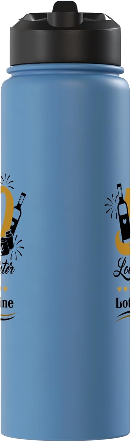 Botella de agua aislada de acero inoxidable para aniversario 50