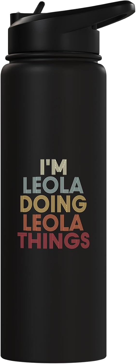 Botella agua acero inox personalizada nombre inicial