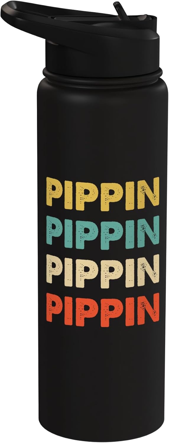 Botella de agua acero inoxidable aislada Pippin Name