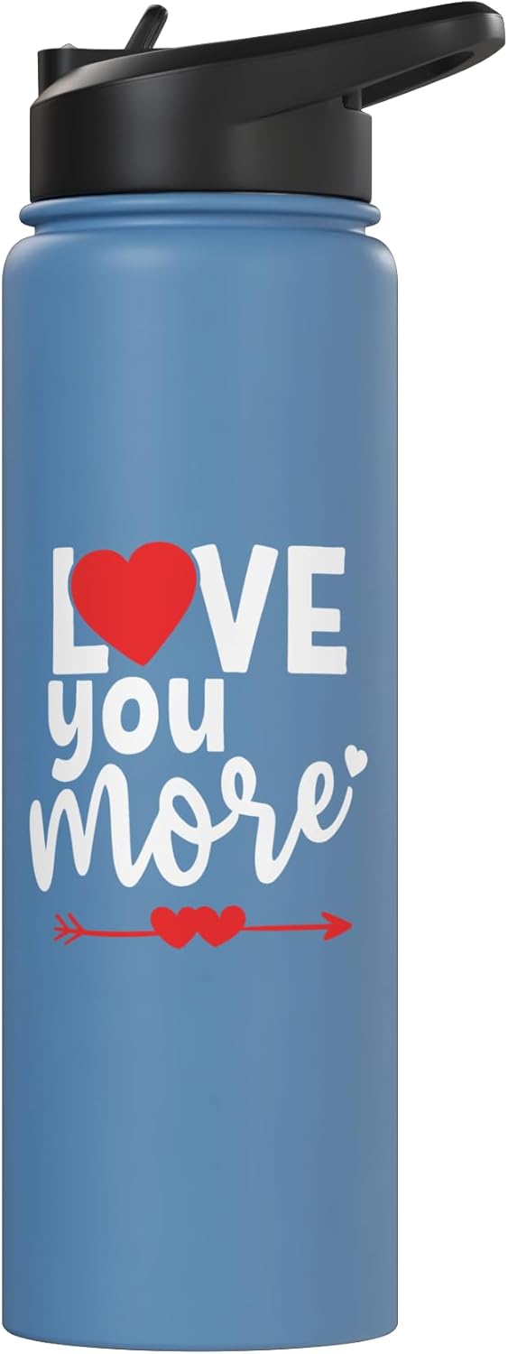 Vaso térmico acero inox con mensaje I Love You