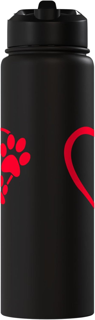Botella térmica acero inox con estampado de pata de perro