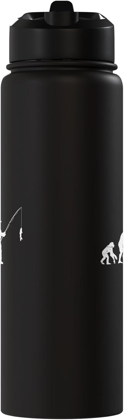 Botella de agua aislada de acero inoxidable regalo para pescador
