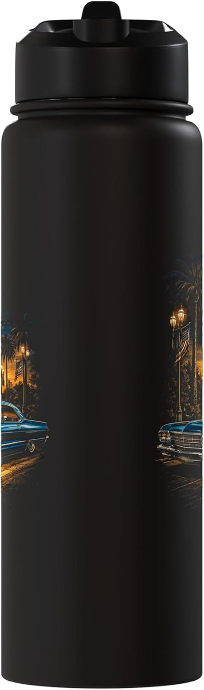Botella de agua acero inoxidable para coche lowrider