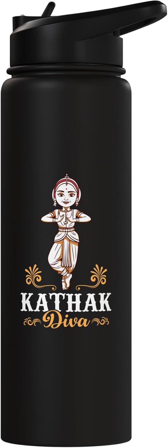 Botella agua acero inox aislada para baile Kathak