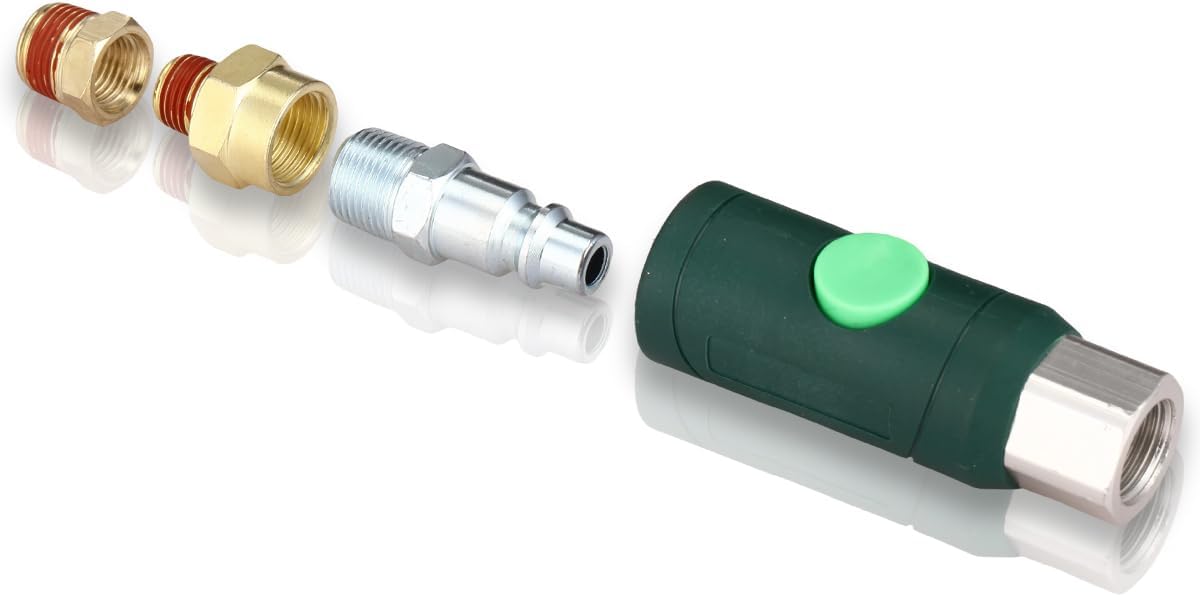 Acoplador seguridad FNPT M 3/8" con botón desconexión rápida