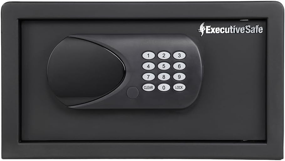 Caja seguridad digital con teclado USB negro