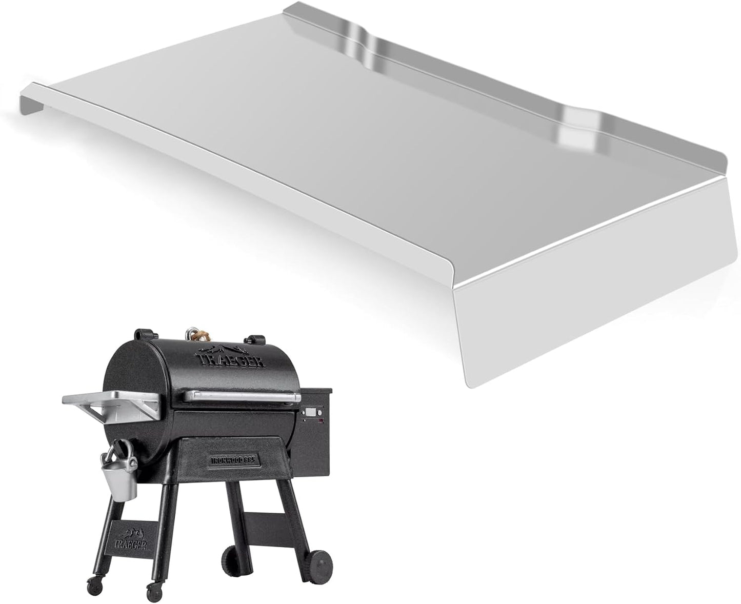 Deflector calor bandeja goteo acero inox Traeger 885