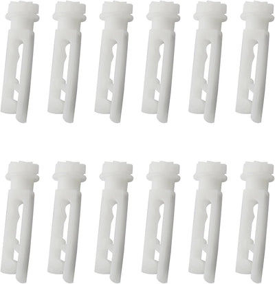 Clips reparación vertical blanco para cortinas 12 pzas