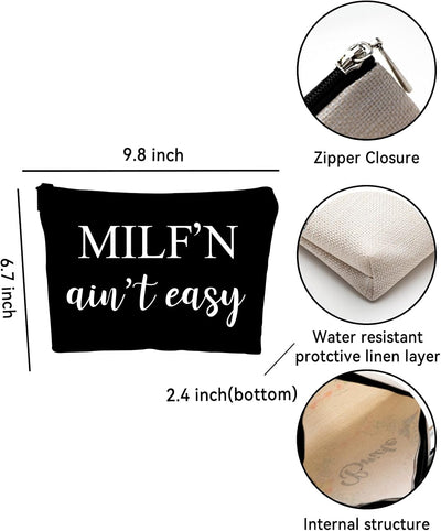 Bolsa cosméticos divertida para mujer y trabajo