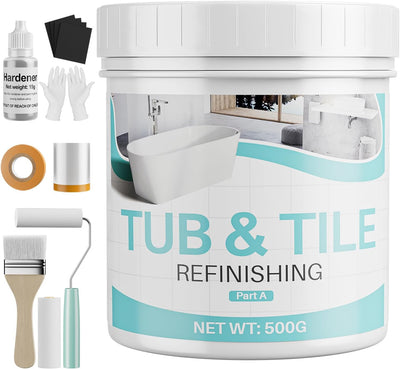Kit reacabado bañera azulejos blanco 25-30ft²