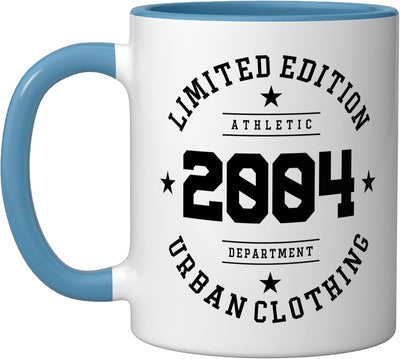 Taza Cerámica Edición Limitada 2004 Azul/Blanco