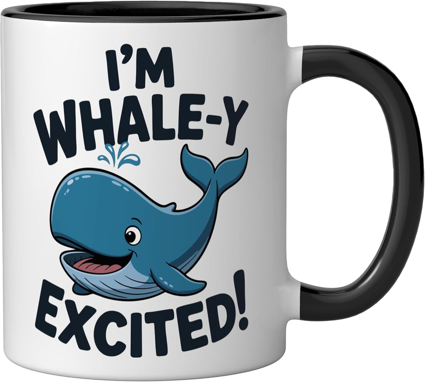 Taza Cerámica Joke Ballena Negro/Blanco