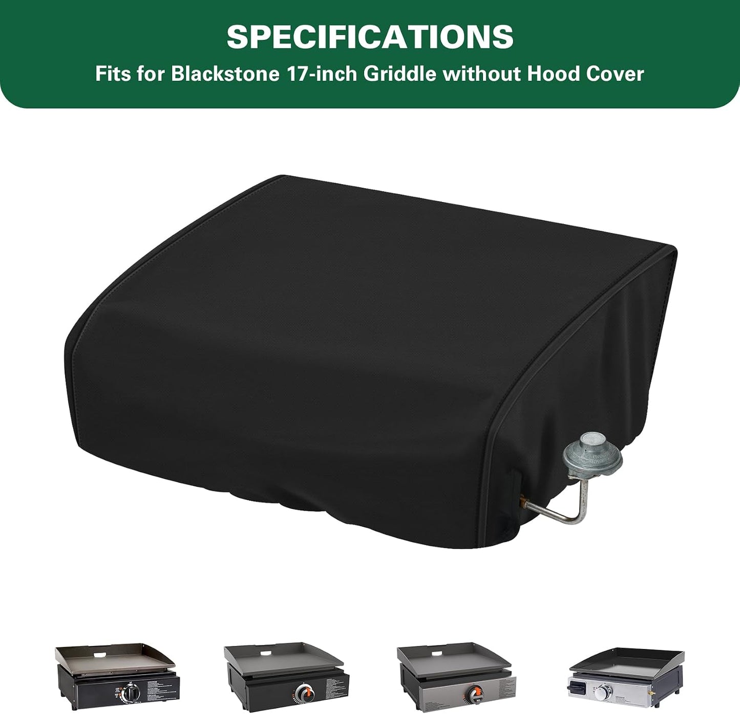 Cubierta parrilla Blackstone 17pulg impermeable resistente