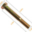 Tornillos acero grosor 1/2-13x3.5pulg 10uds