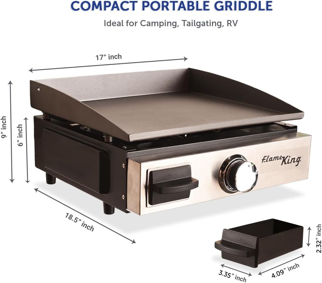 Plancha hierro fundido propano para acampar