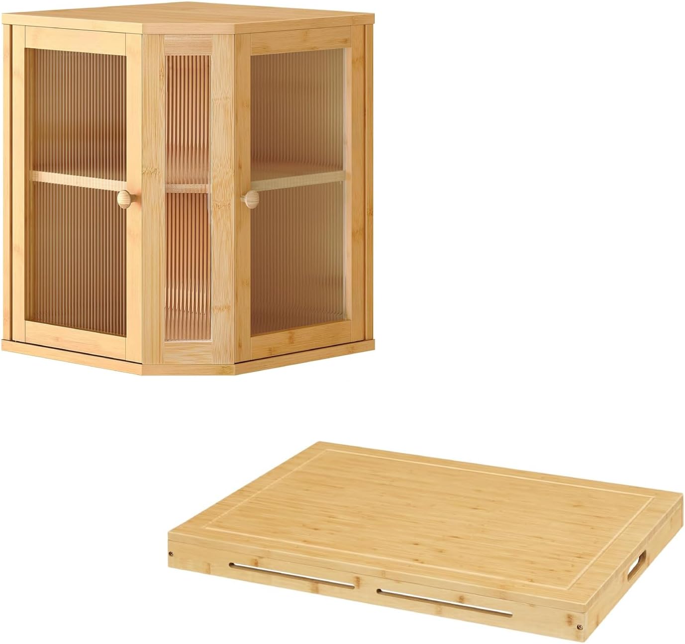 Caja pan y cubierta horno con tabla cortar cocina