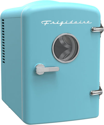 Mini refrigerador portátil Frigidaire EFMIS171 retro con asa y cargador