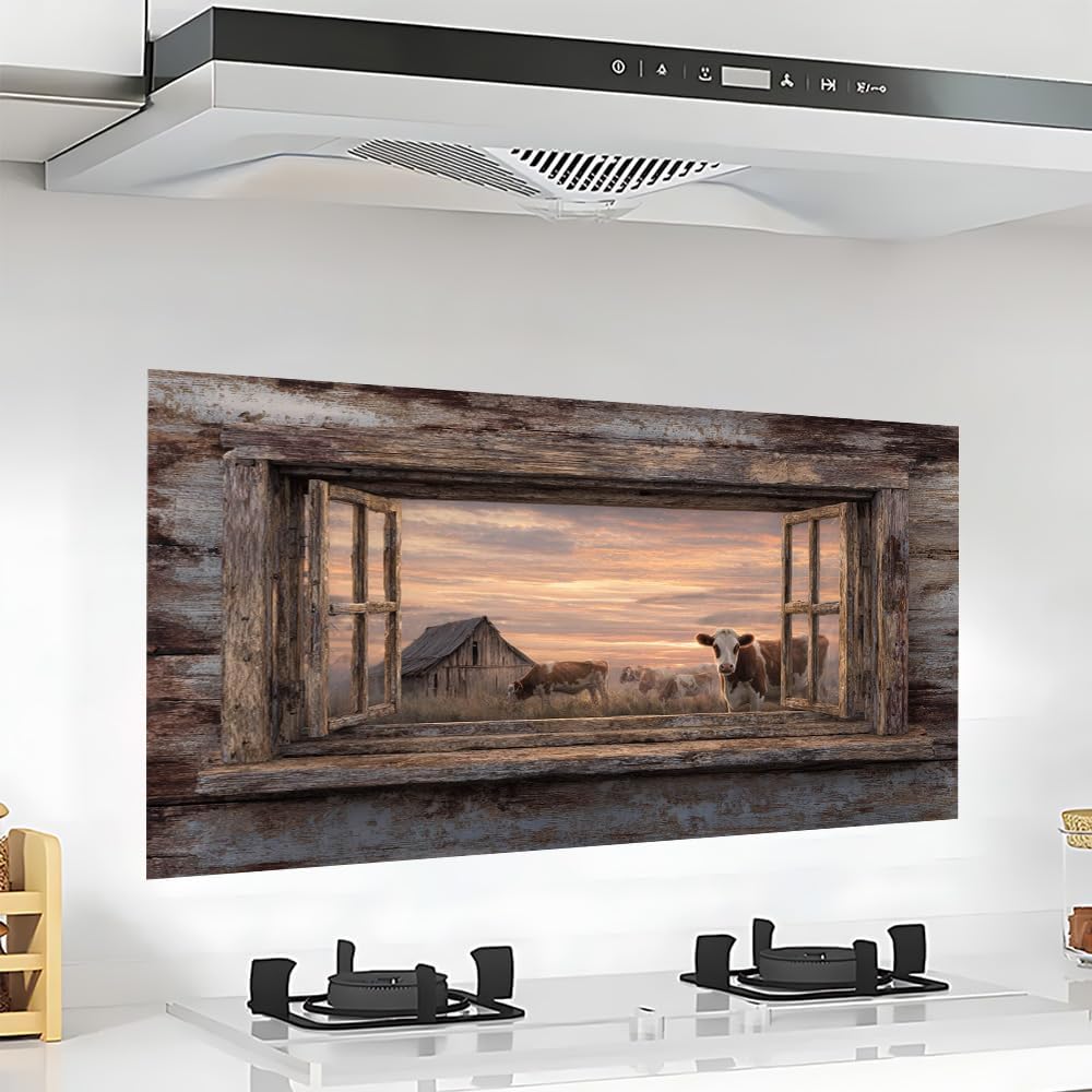 Adhesivo decorativo rústico para cocina 30x16pulg