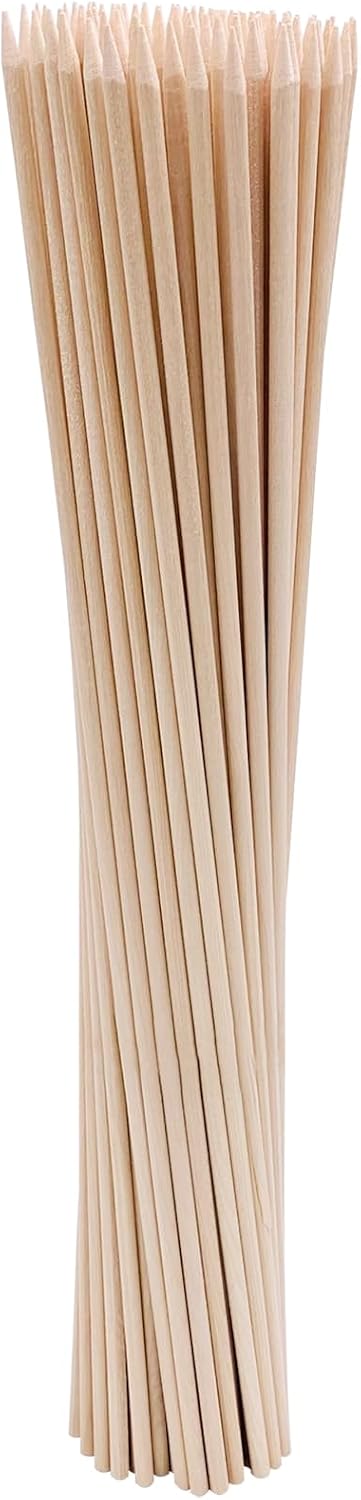 Brochetas bambú 12pulg 100pzas para barbacoa fruta kabob