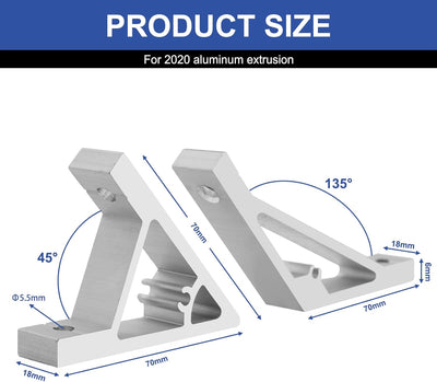 8 Pzas Accesorios 2020 para Estructura 3D Impresora