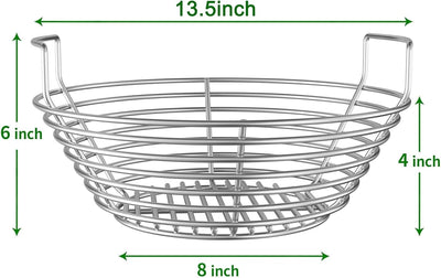 Cesta ceniza acero inox para parrilla huevos verdes Kamado Joe