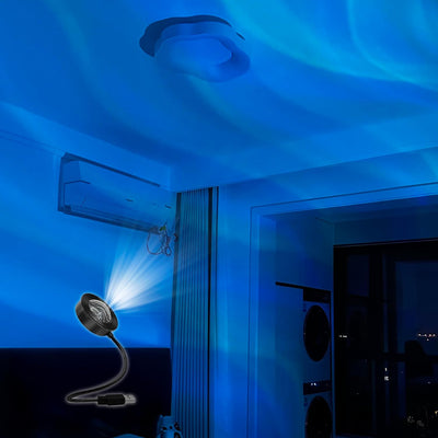 Luz Nocturna LED Aurora Cambia Color Proyección Luz Norte