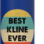 Botella de agua acero inoxidable Kline Name aislada