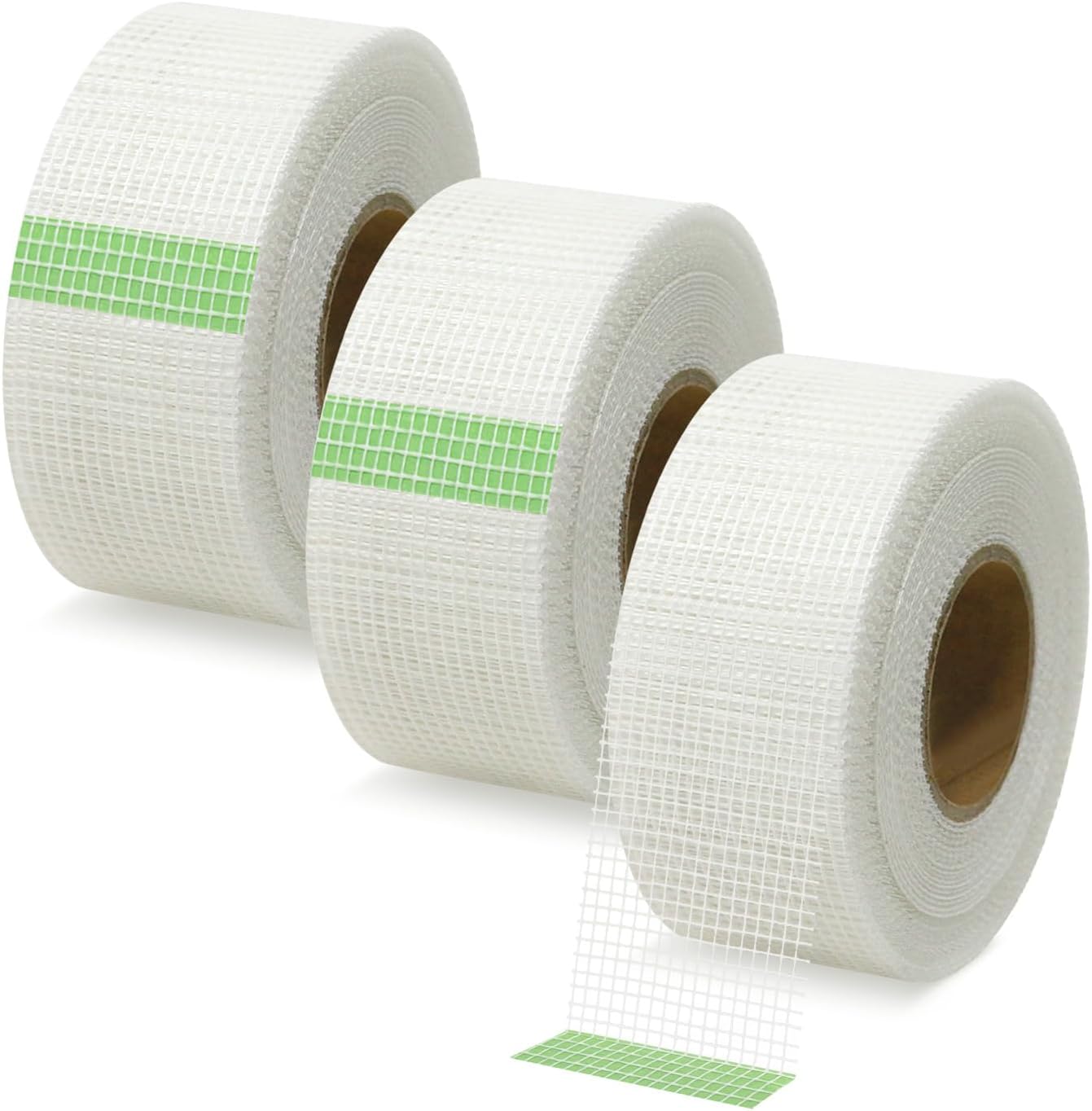 Cinta unión yeso 2pulg x148ft malla fibra vidrio autoadhesiva