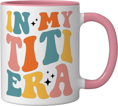 Taza Cerámica para Mujer Cool Aunt Tia Rosa/Blanca