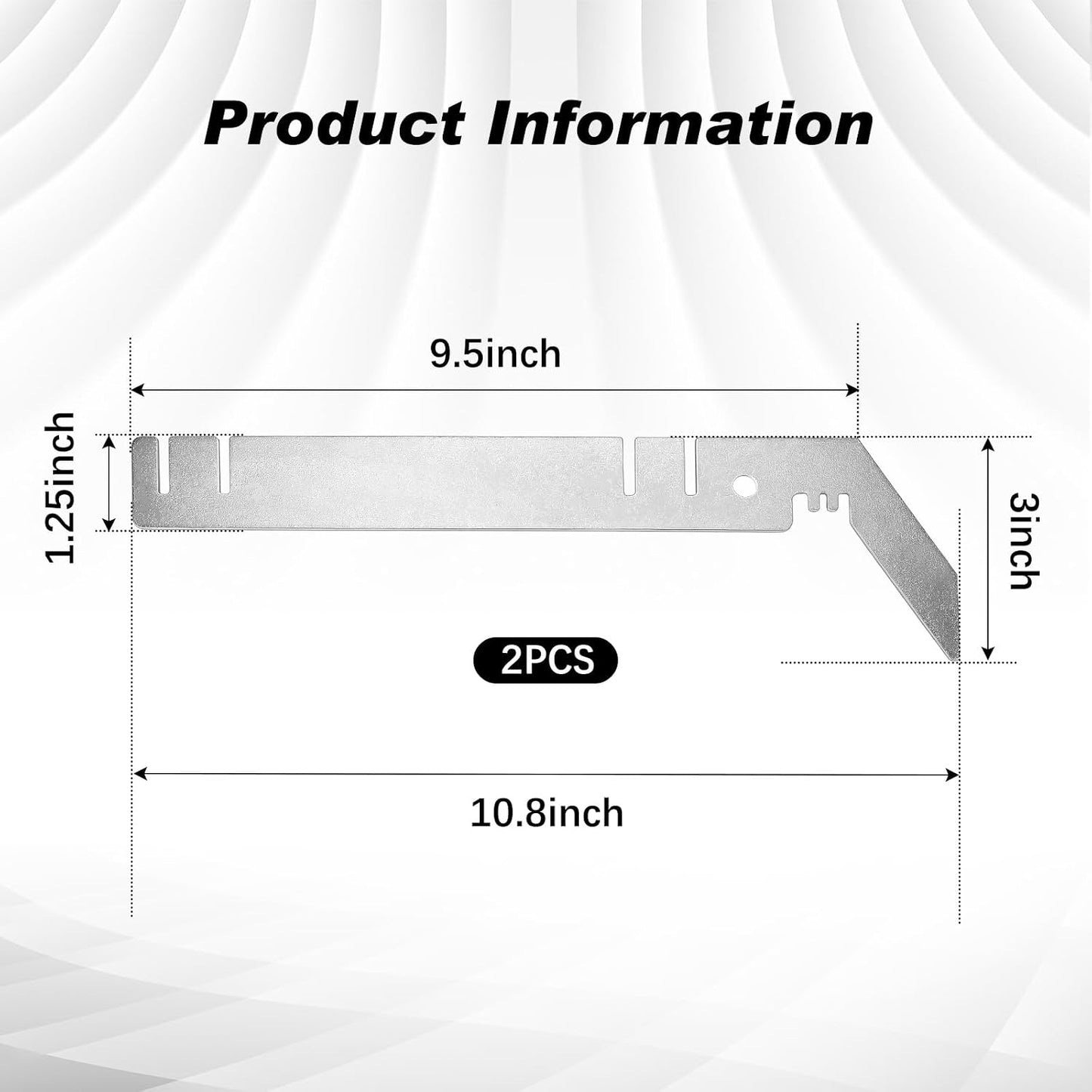 2 Pzas Colgador Doble Barra para Telón Boda 23cm