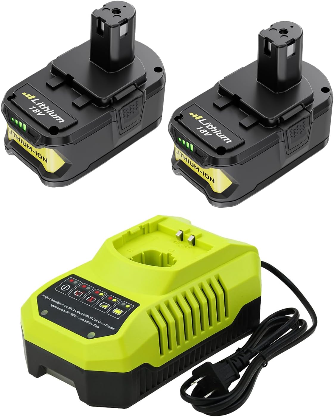 Reemplazo batería y cargador 18V 8.0Ah Ryobi ONE