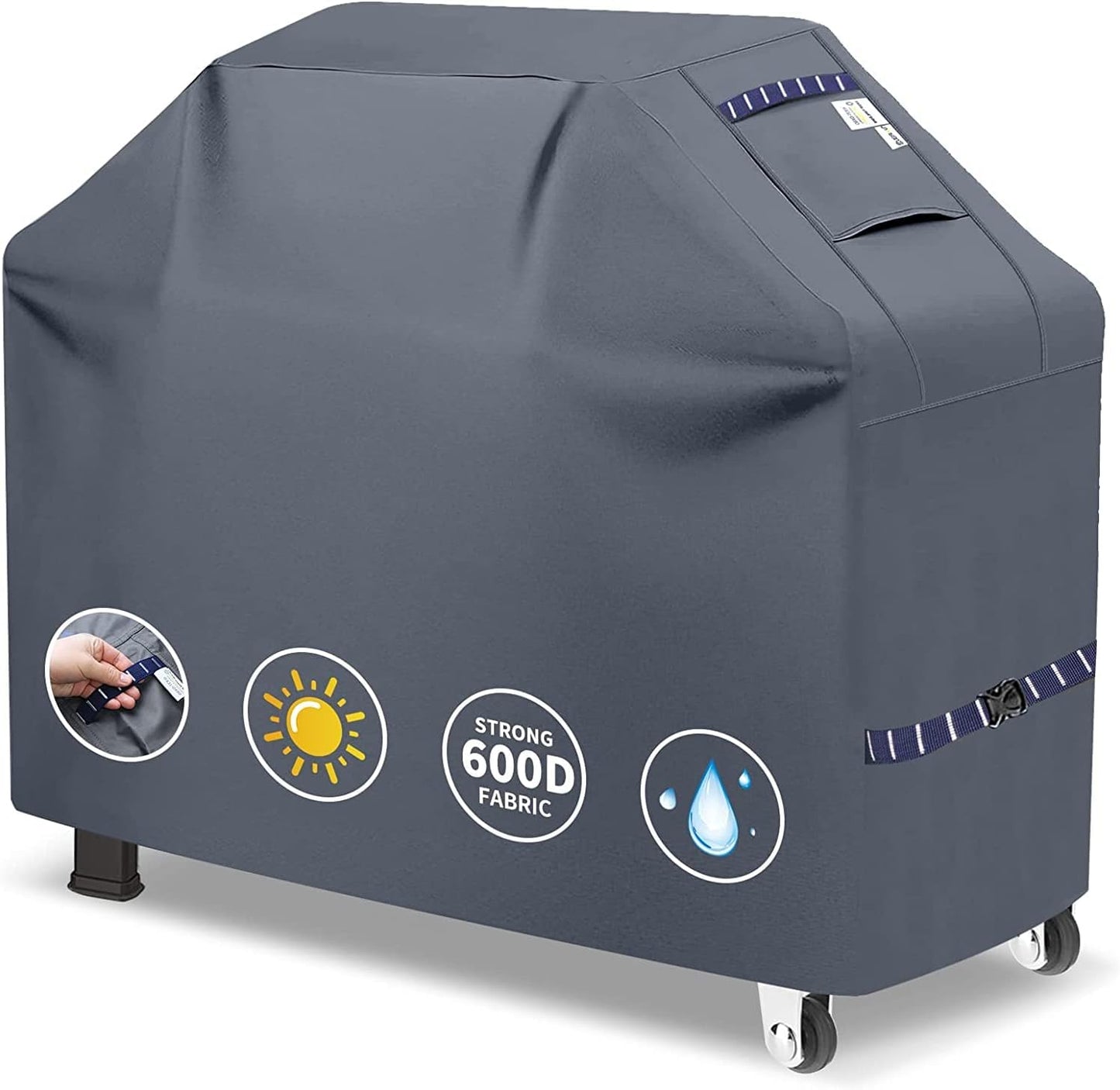 Funda parrilla 600D ajuste universal impermeable con correas