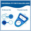 Set 9 Tapas Jarra 5gal Antiderrap Reutilizables 8pz Con Asa