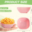 Paquete de 12 cuencos irrompibles para salsas de 4.5 oz rosa