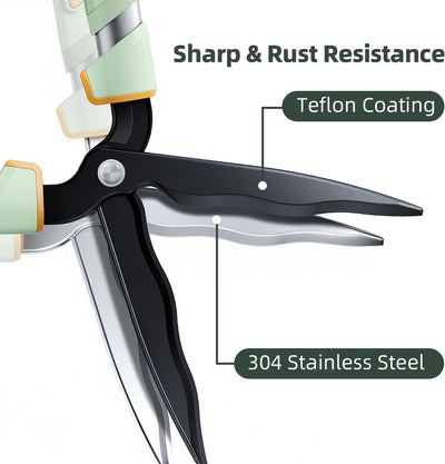 Tijeras extensibles acero inox 27-35pulg teflón setos