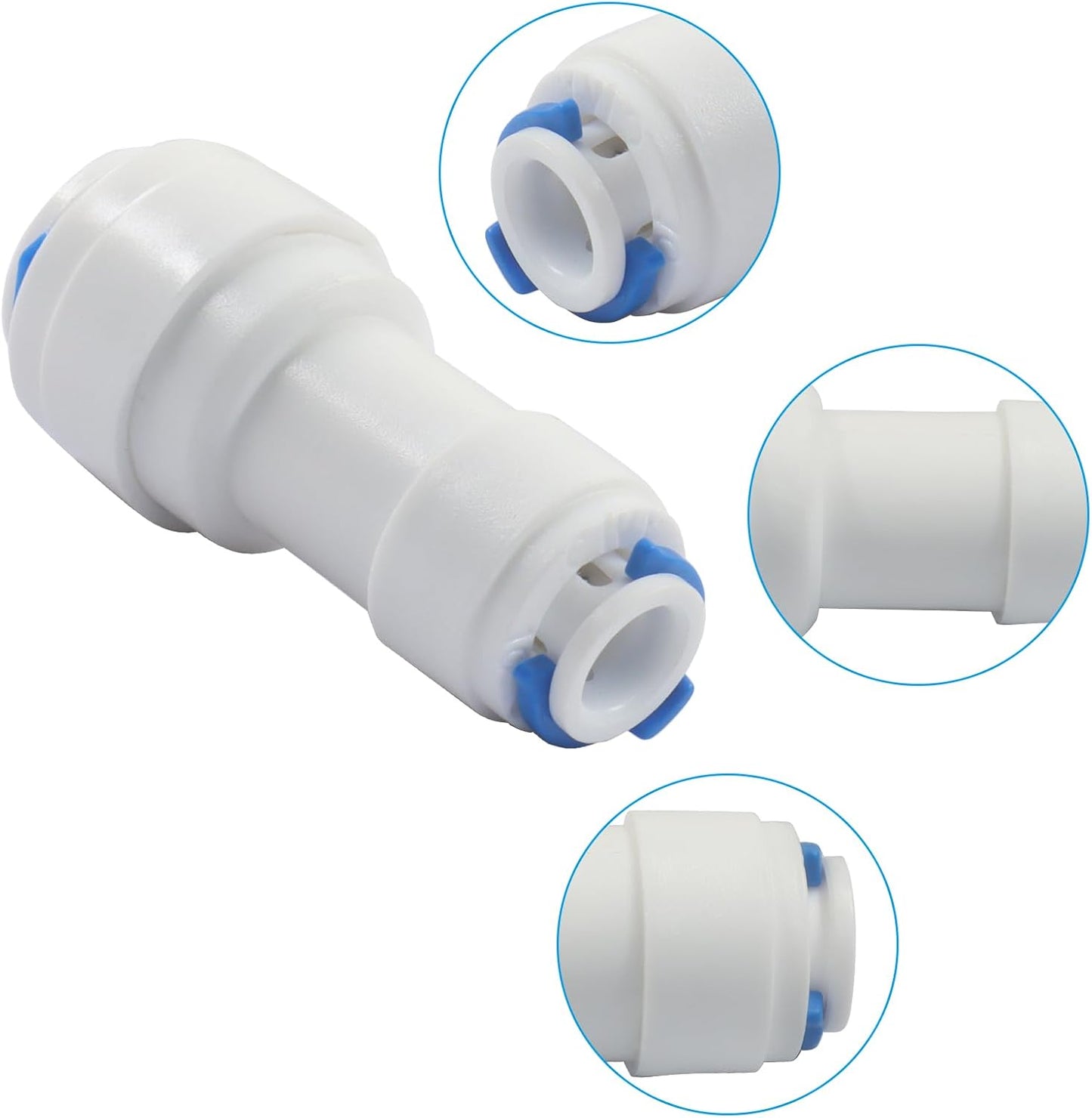 5 Conectores Rápidos 1/4-3/8pulg para Sistemas de Agua