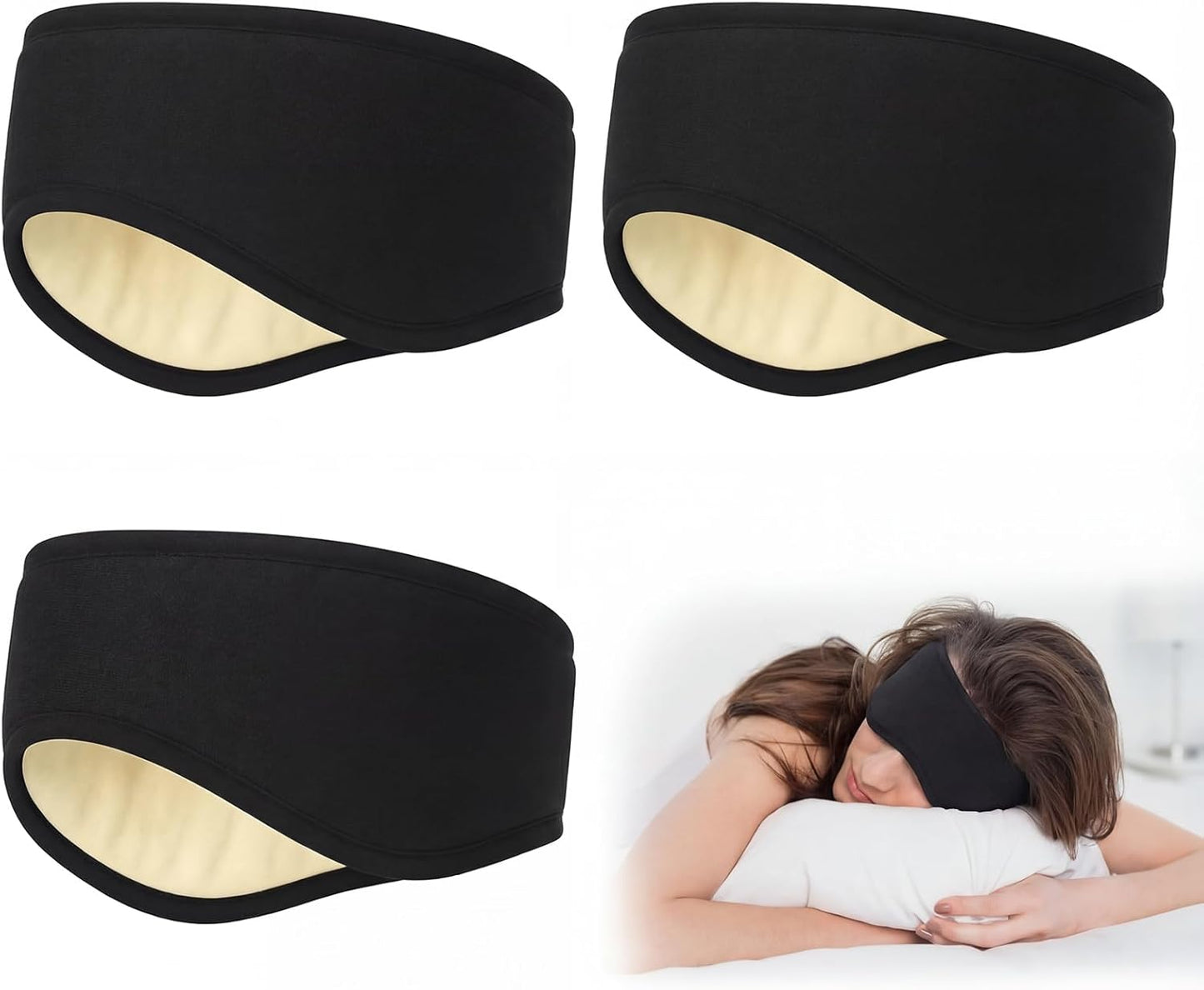 Orejeras insonorizadas para dormir y viajar negro