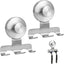 2 Soportes Ventosa Acero Inox Ducha Para Toalla Bata